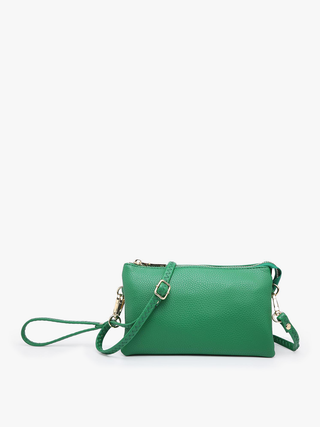 Jen & Co. - Riley Monogrammable 3 Compartment Crossbody/Wristlet | M013