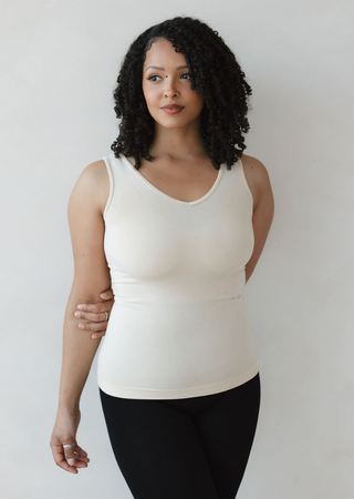 Reversible Tank : Ivory / Long