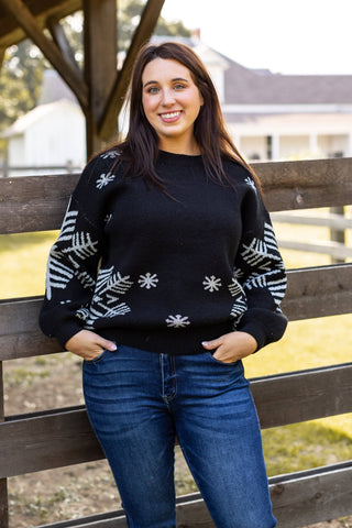 Silver Snowflake Sweater