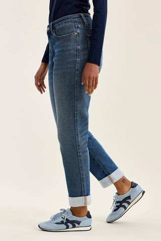 Judy Blue Jeans - MR BILLIE Boyfriend  DK Cozy Indigo