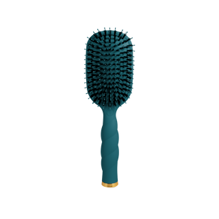 Teleties boar bristle hair brush in Teal With It, front view