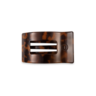 Flat Rectangle Hair Clip, Small – Tortoise TELETIES