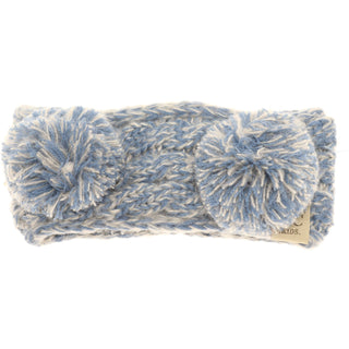 KIDS Multi-tone Double Pom Head Wrap