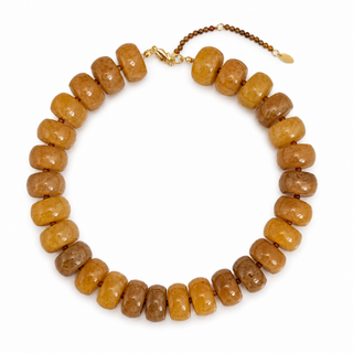 Chunky Resin & Natural Stone Bead Necklace