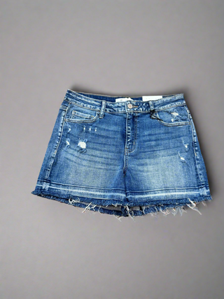 Raw Hem Denim Shorts