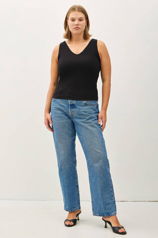 PLUS BASIC FULL LENGTH V-NECK TANK