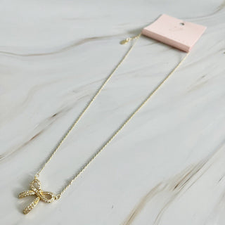 Simply Shine Bow Necklace by Ellison+Young