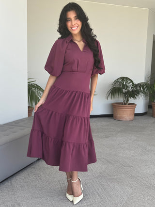 Tiered Midi Dress