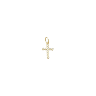 The Charm Bar Company - Gold Pavé Cross Charm