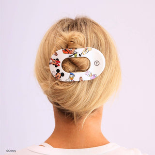 TELETIES - Flat Round Hair Clip | Large | Mickey and Friends
