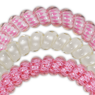 TELETIES Spiral Hair Coils - Small Cherry Bomb