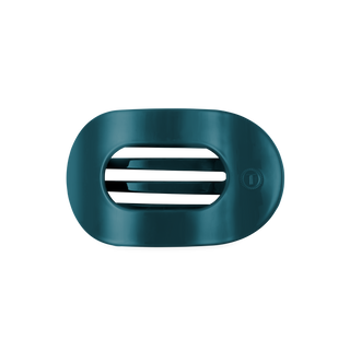 Teleties Flat Round Hair Clip, Medium – Teal With It