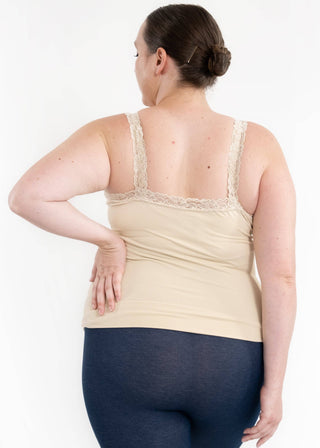 Lace Cami - Curvy Fit: Mauve