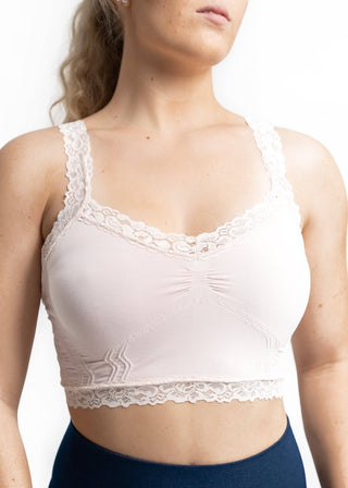 Lace Bralette: Tan