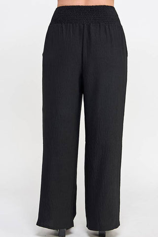 Wide Leg Black Pant- plus