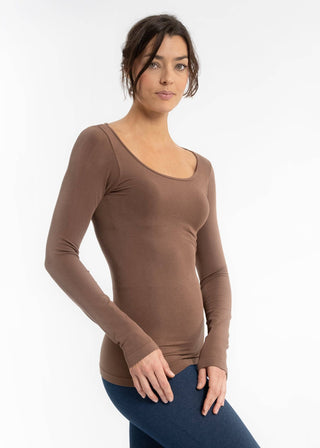 Reversible Long Sleeve: Wine