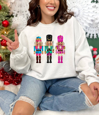 Nutcracker Faux Sequin Effect Sweatshirt