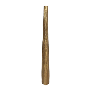 Sagebrook Home - Metal Ribbed Textured Finish Floor Vase - Gold, 58 in.