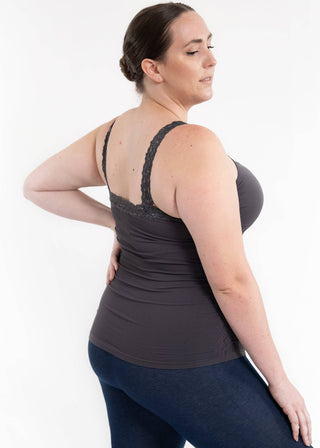 Lace Cami - Curvy Fit: Mauve