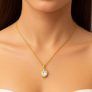 Radiant Vintage Sunburst Pendant Necklace