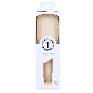 TELETIES Medium Hair Detangling Brush - Tan