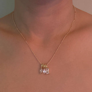 Trio Sparkle Stack Pendant Necklace by Ellison+Young