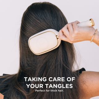 TELETIES Detangler Brush for Thick Hair in Tan