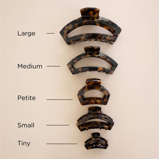 TELETIES - Open Tortoise | Petite | Hair Clip