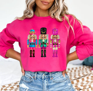 Nutcracker Faux Sequin Effect Sweatshirt