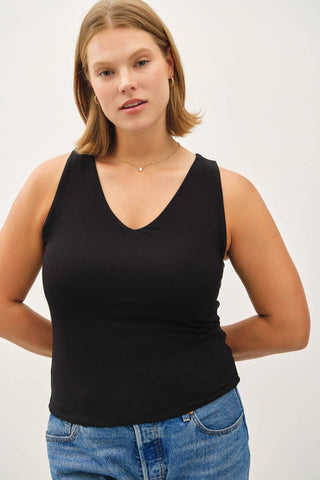 PLUS BASIC FULL LENGTH V-NECK TANK
