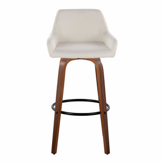LumiSource and Grandview Gallery - Daniella 30" Fixed-Height Barstool - Set of 2
