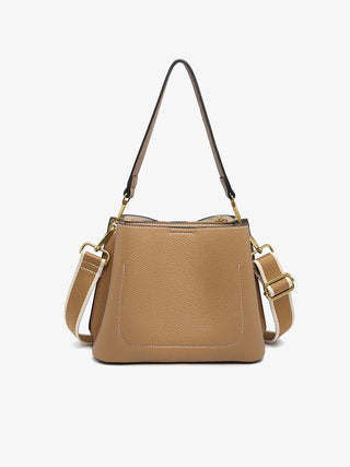 Corinna Bucket Bag – Two-Tone Canvas Guitar Strap | M2765