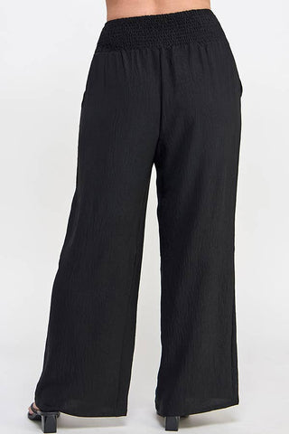 Wide Leg Black Pant- plus