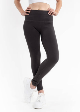 Fleece Lined Leggings: Olive