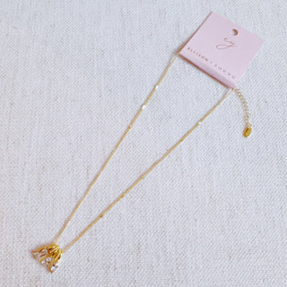 Trio Sparkle Stack Pendant Necklace by Ellison+Young