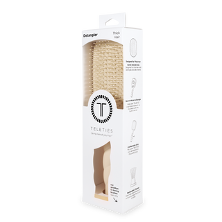 TELETIES Detangler Brush for Thick Hair in Tan