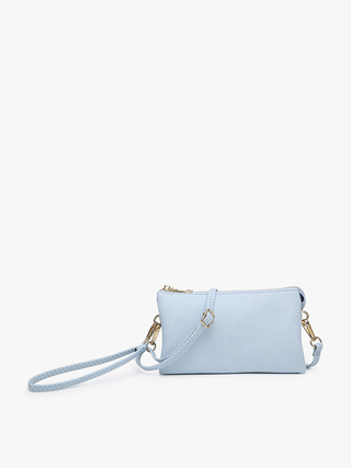 Jen & Co. - Riley Monogrammable 3 Compartment Crossbody/Wristlet | M013