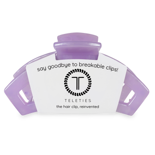 TELETIES - Open Hair Clip | Large | Lavender Mist