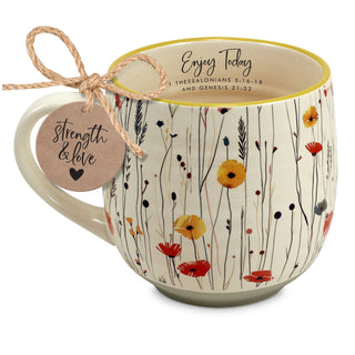 Magnolia - LCP Mug Enjoy Today Floral Strength And Love