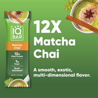 IQBAR - IQBAR Matcha Chai | Brain + Body Keto Protein Bars