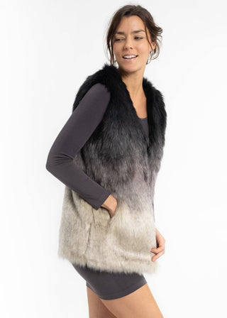 Mystic Ombre Faux Fur Vest