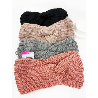 Knit Winter Bow Headband