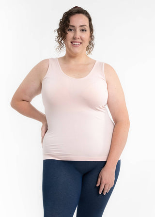 Reversible Tank - Curvy Fit: Almond