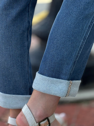 Judy Blue Jeans - MR BILLIE Boyfriend  DK Cozy Indigo