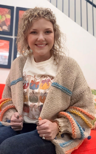 KNIT CARDIGAN OATMEAL