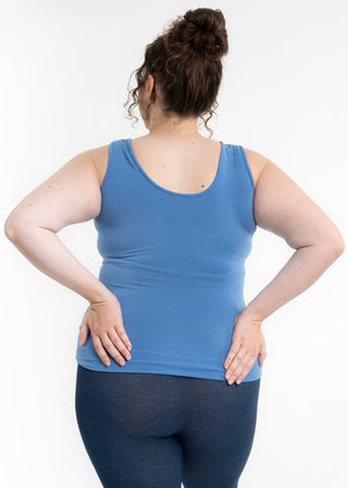 Reversible Tank - Curvy Fit: Almond