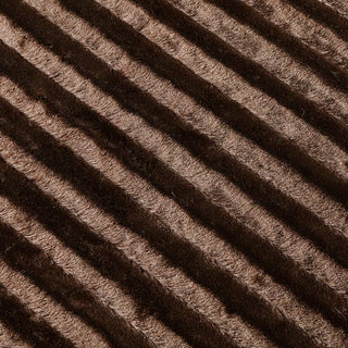 Olliix Plush Fur Throw Pillow and Blanket, Brown