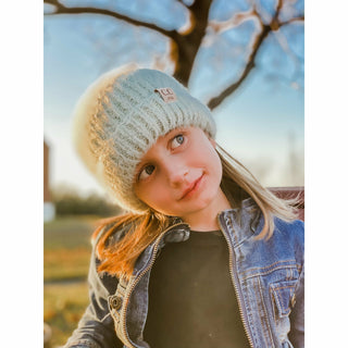 Kids Fuzzy Solid Beanie- C.C