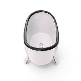 Farmhouse White Metal Bathtub Soap Dish