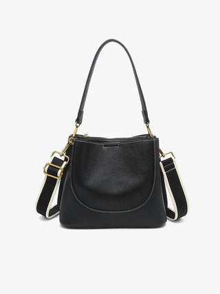 Corinna Bucket Bag – Two-Tone Canvas Guitar Strap | M2765
